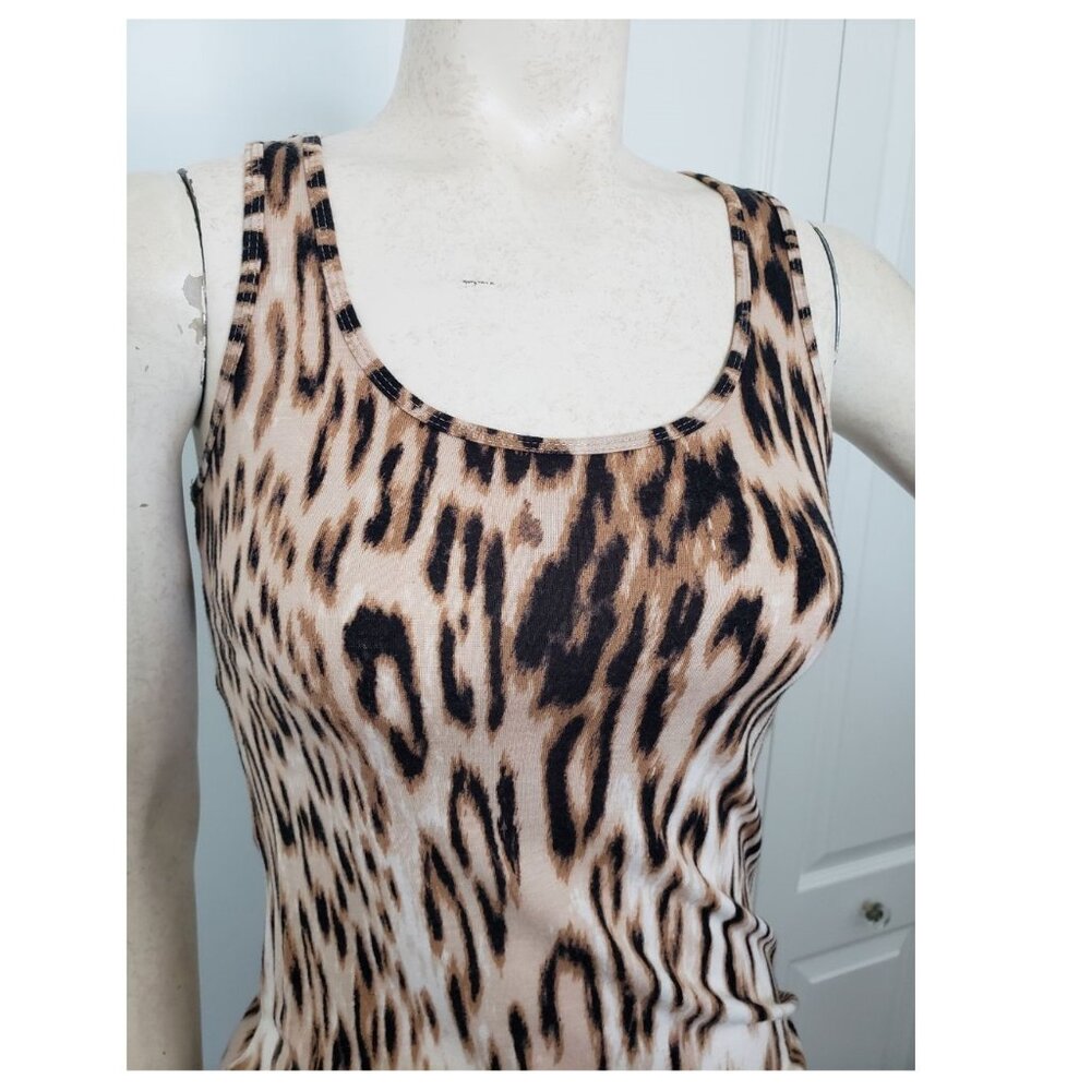 Dynamite Animal Print Racerback Tank top XXS EUC
